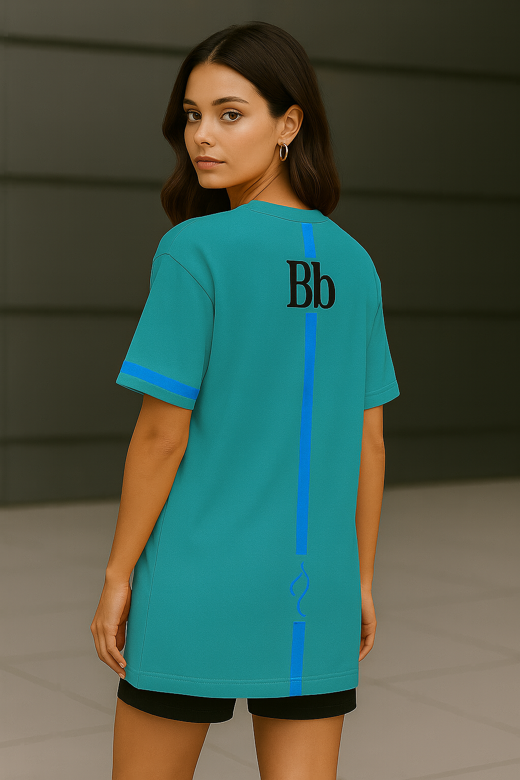 T-shirt la Bande bleu - bleu océan