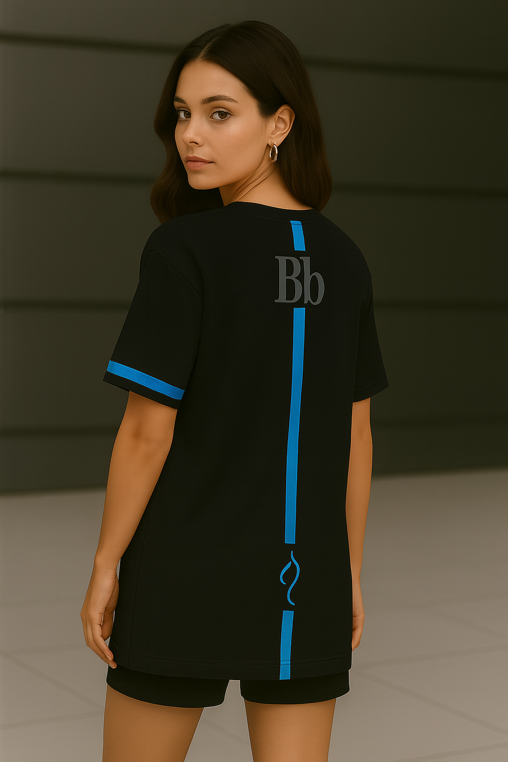 T-shirt la Bande bleu noir obscure