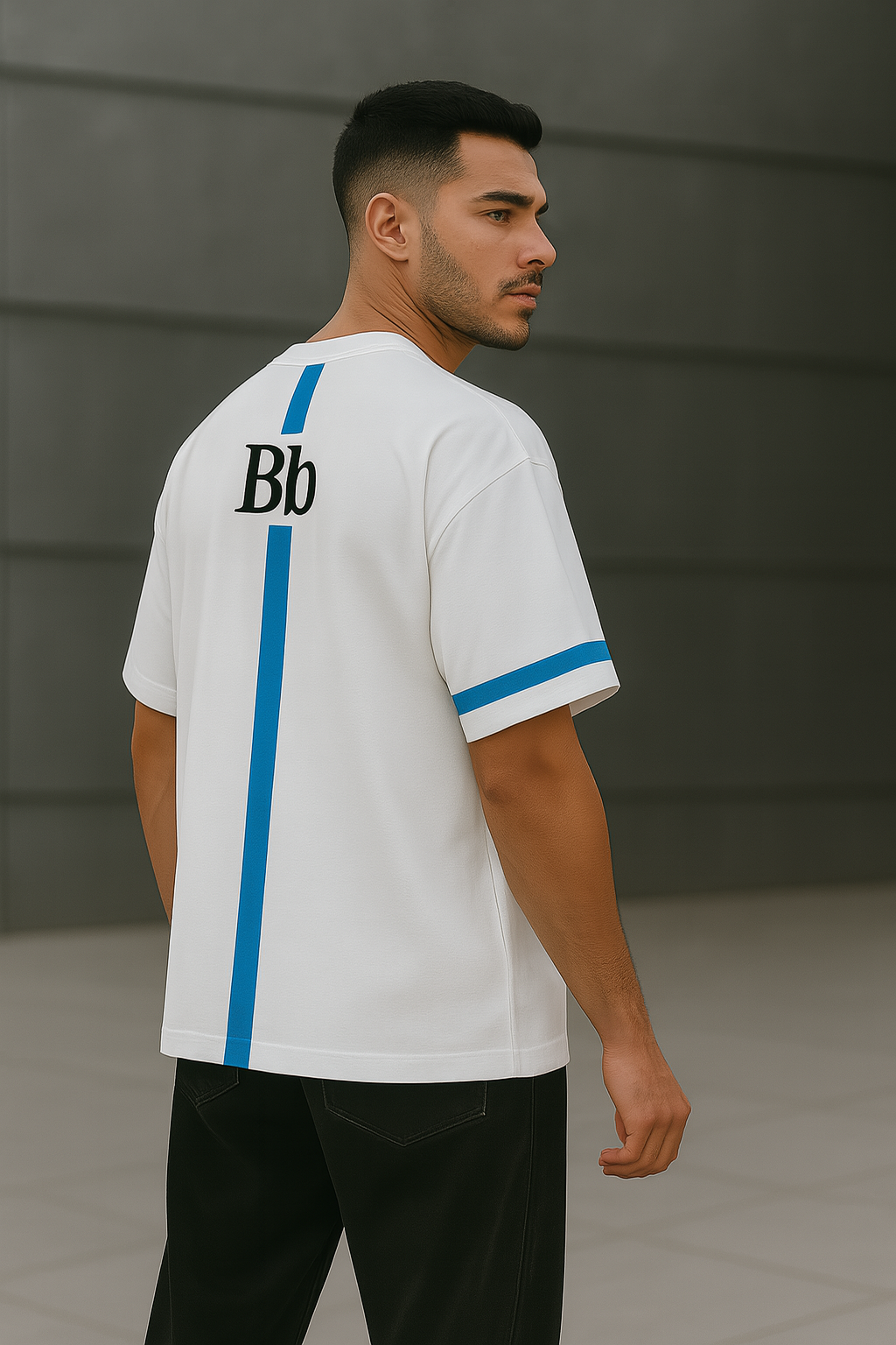 T-shirt Bb oversize pur blanc