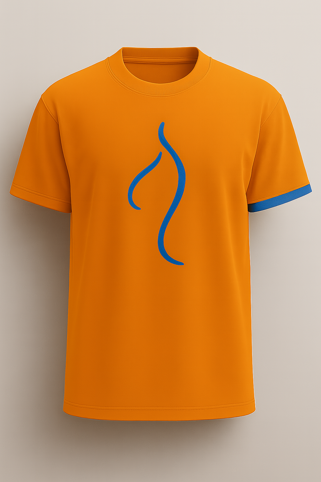 T-shirt la Bande bleu orange