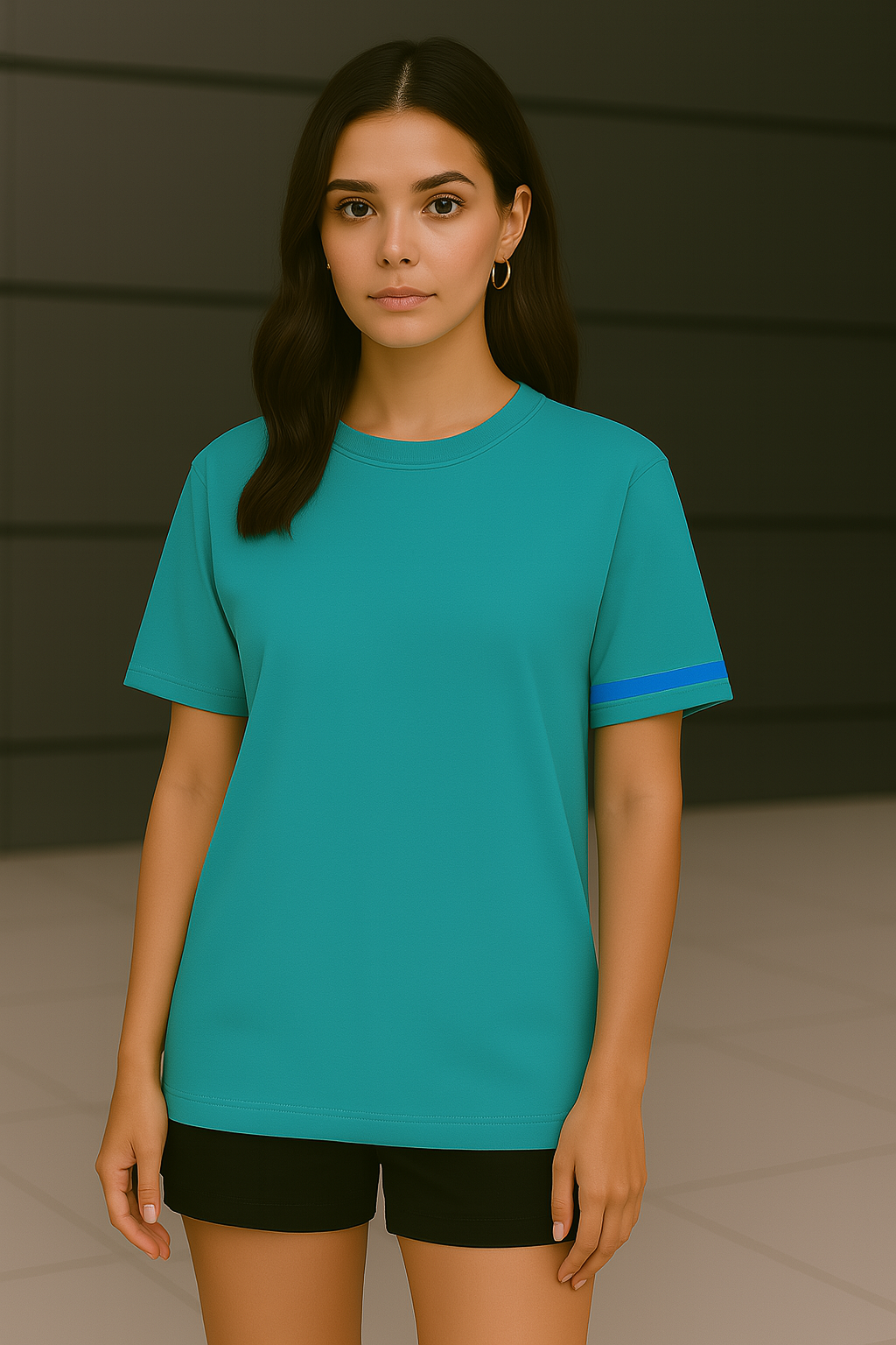 T-shirt la Bande bleu - bleu océan