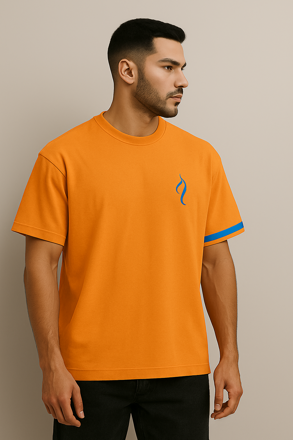T-shirt Bb oversize orange