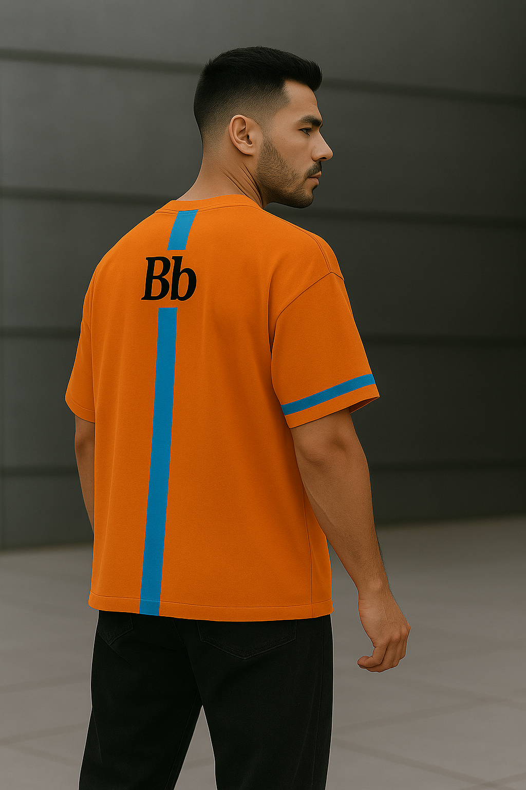 T-shirt Bb oversize orange