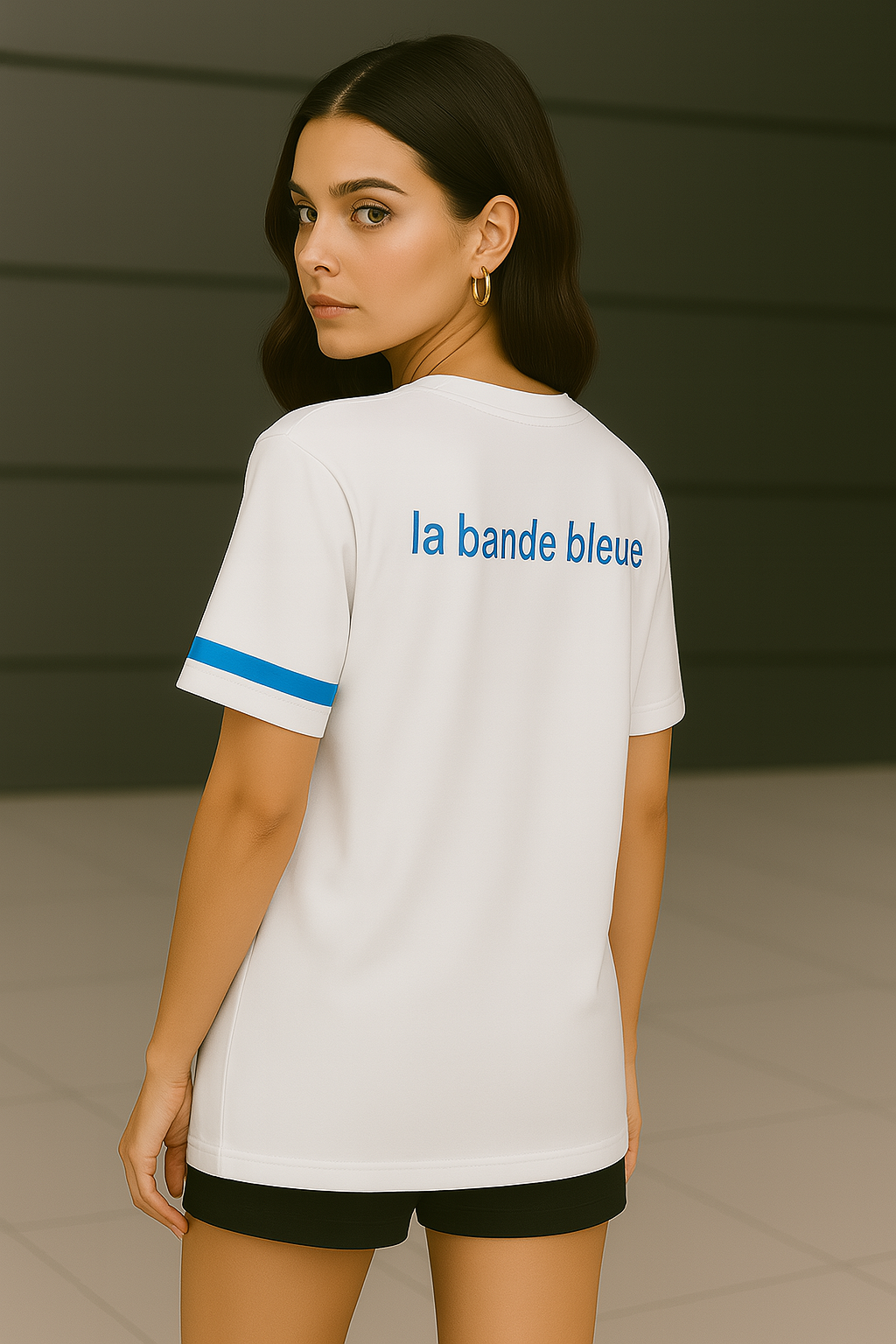 T-shirt Femme Blanc "Bb" – Signature Minimaliste