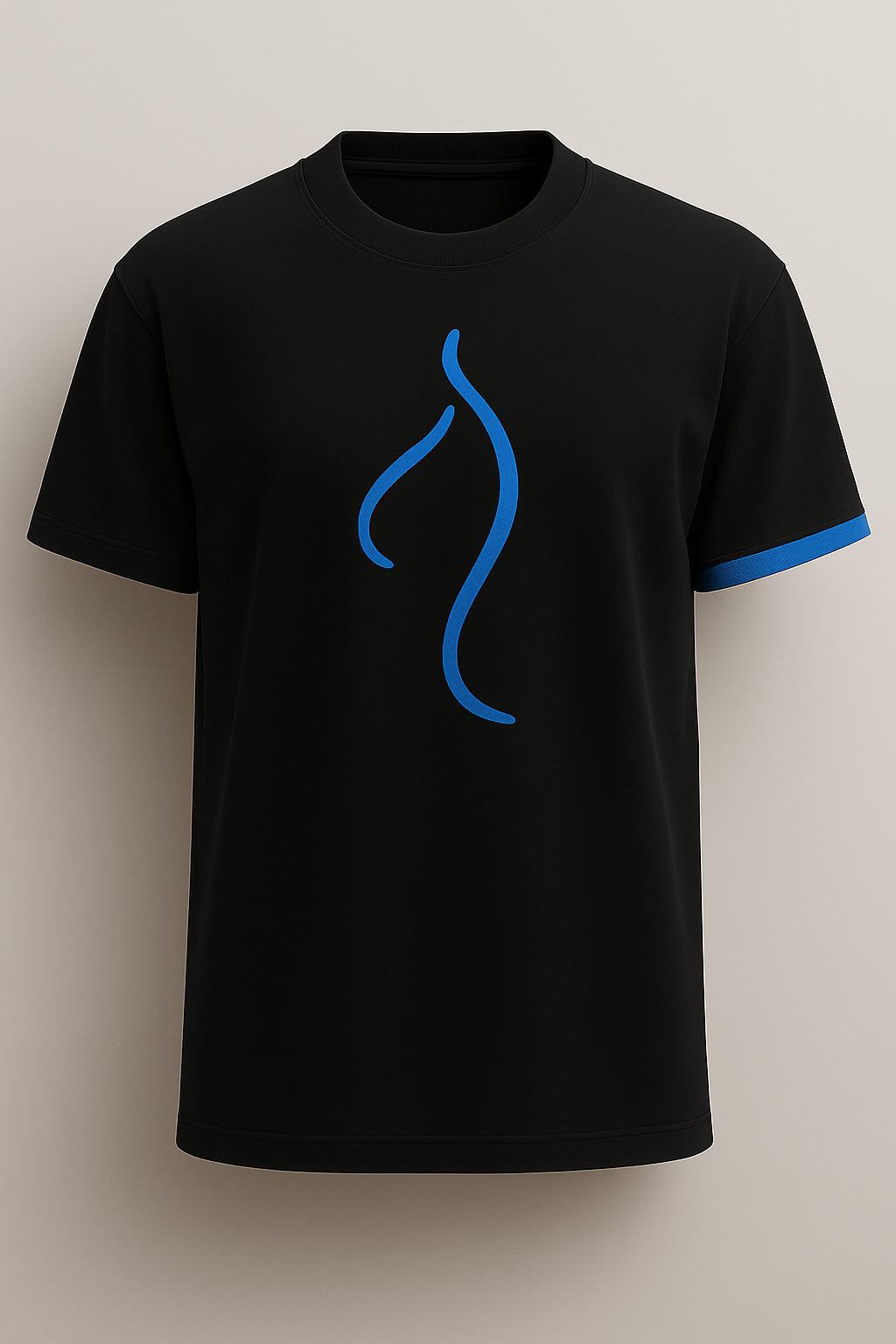 T-shirt la Bande bleu noir obscure