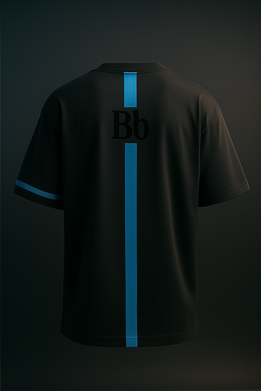 T-shirt Bb oversize noir obscure